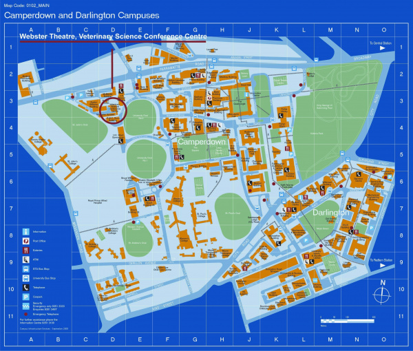 U Sydney campus map